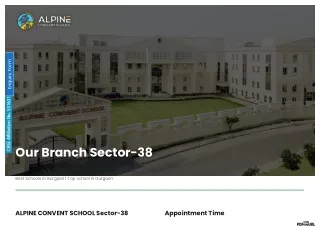 ALPINE CONVENT SCHOOL Sector-38 | Best Schools in Gurgaon