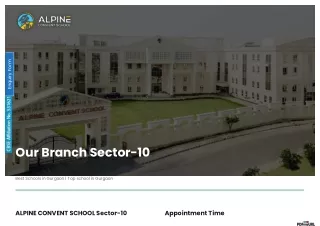 ALPINE CONVENT SCHOOL Sector-10 | Best Schools in Gurgaon