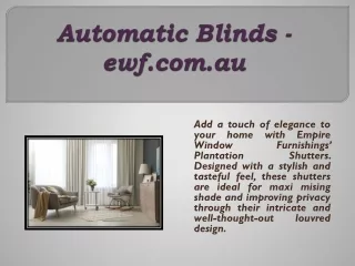 automatic blinds ewf com au