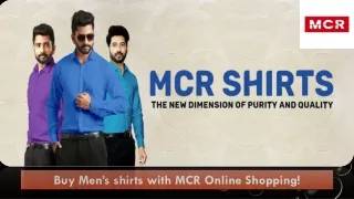 Buy Men’s shirts with MCR Online Shopping!