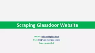 scraping glassdoor website