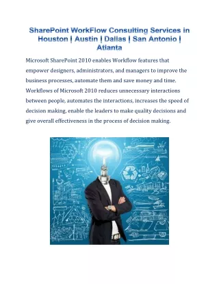 SharePoint Workflows Houston - DESSS