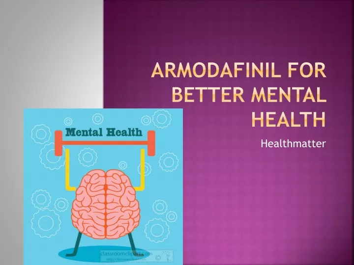 armodafinil for better mental health