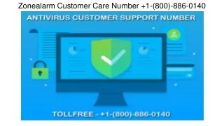 zonealarm customer care number 1 800 886 0140