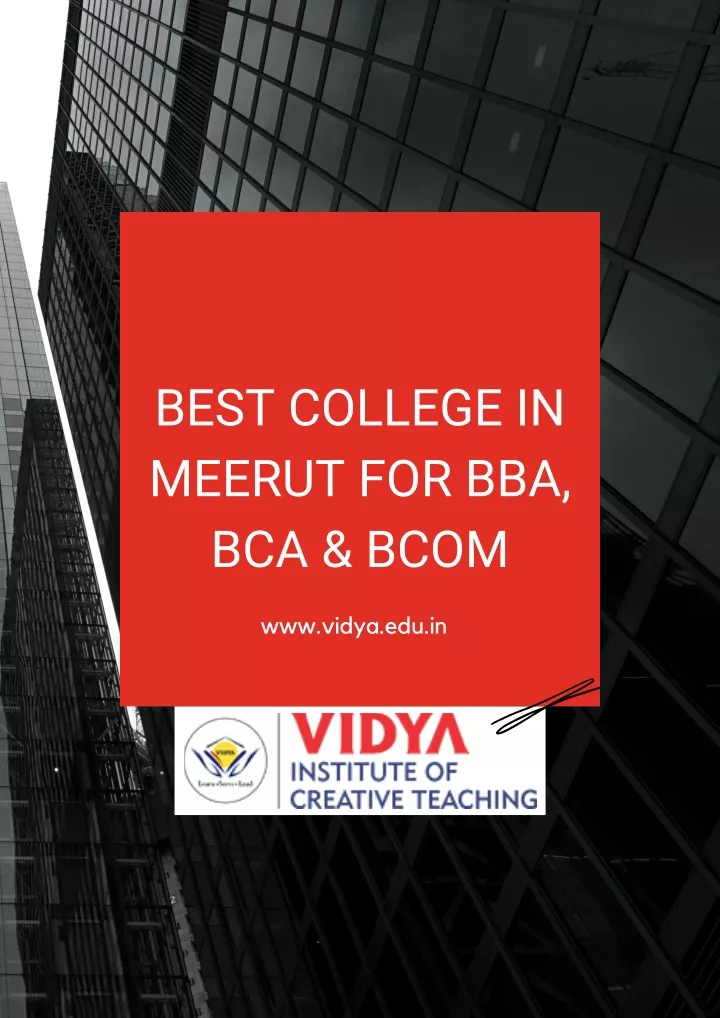 best college in meerut for bba bca bcom