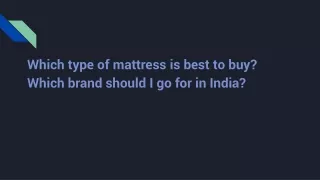 Where to buy mattress & how to buy mattress