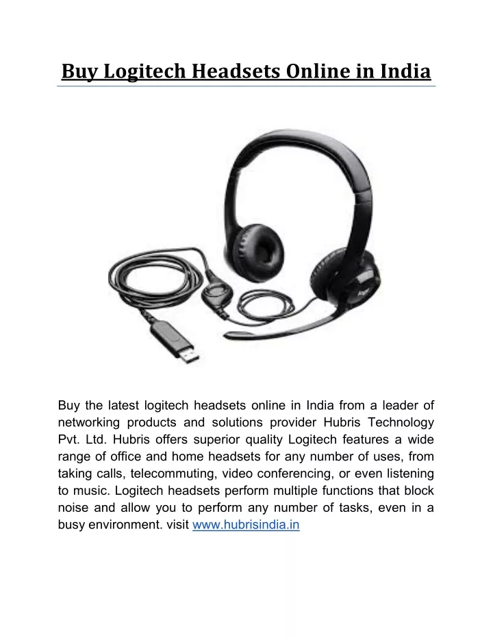 buy logitech headsets online in india