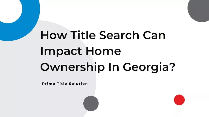 how title search can impact home ownership