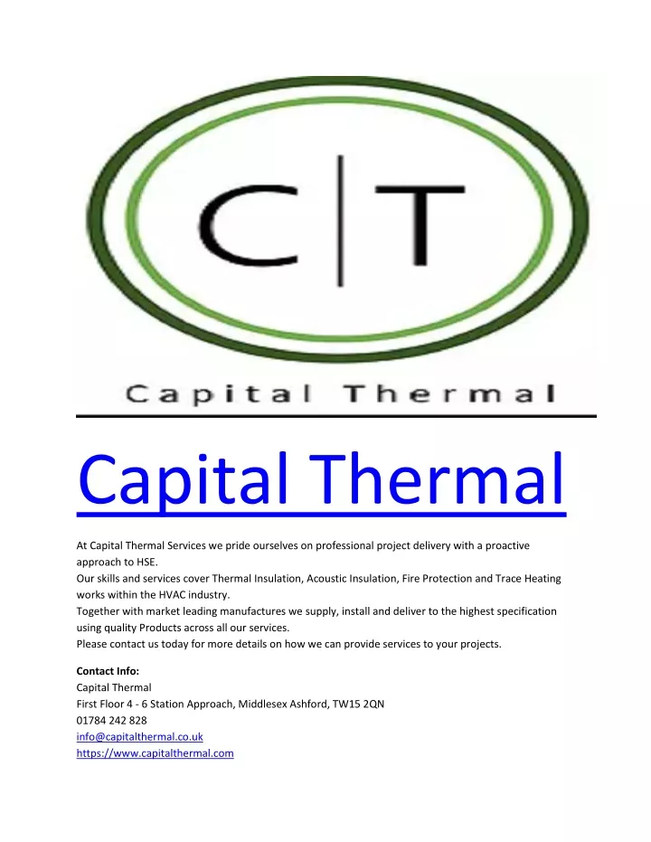 capital thermal