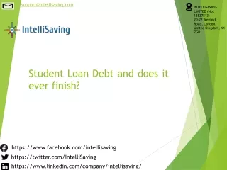 Student Loan Debt and does it ever end