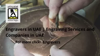 Engravers in UAE | Engraving Services and Companies in UAE