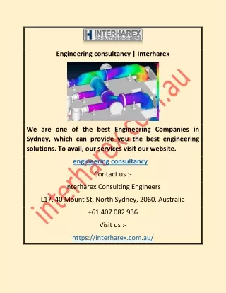 engineering consultancy interharex