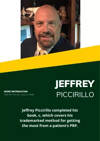 Jeffrey Piccirillo  | Book | Perfect PRP™
