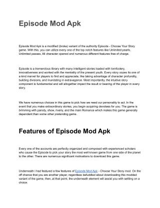episode mod apk