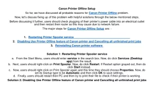 canon printer offline setup so far we have