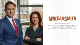 McKean Smith LCC | Law Firm In Oregon | Legal Counsel