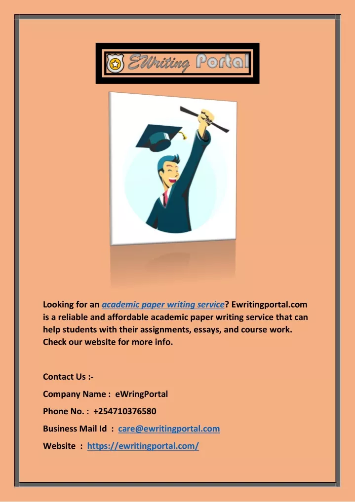 looking for an academic paper writing service