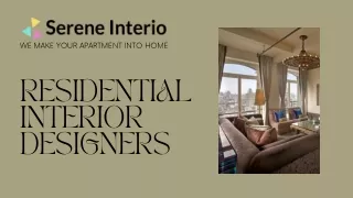 Residential Interior Designers