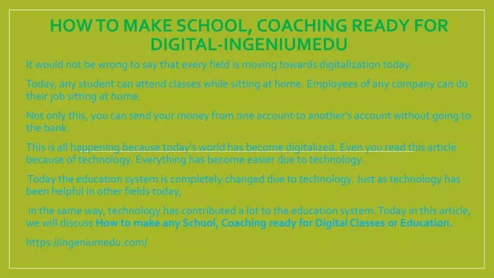 how to make school coaching ready for digital