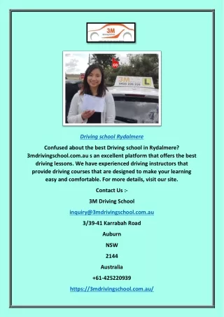driving school rydalmere