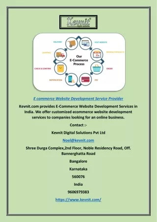 e commerce website development service provider