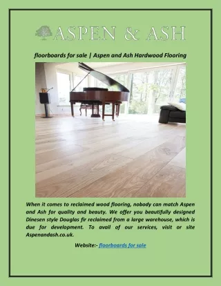 floorboards for sale | Aspen and Ash Hardwood Flooring