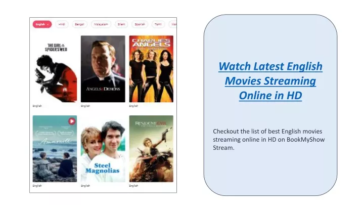 watch latest english movies streaming online