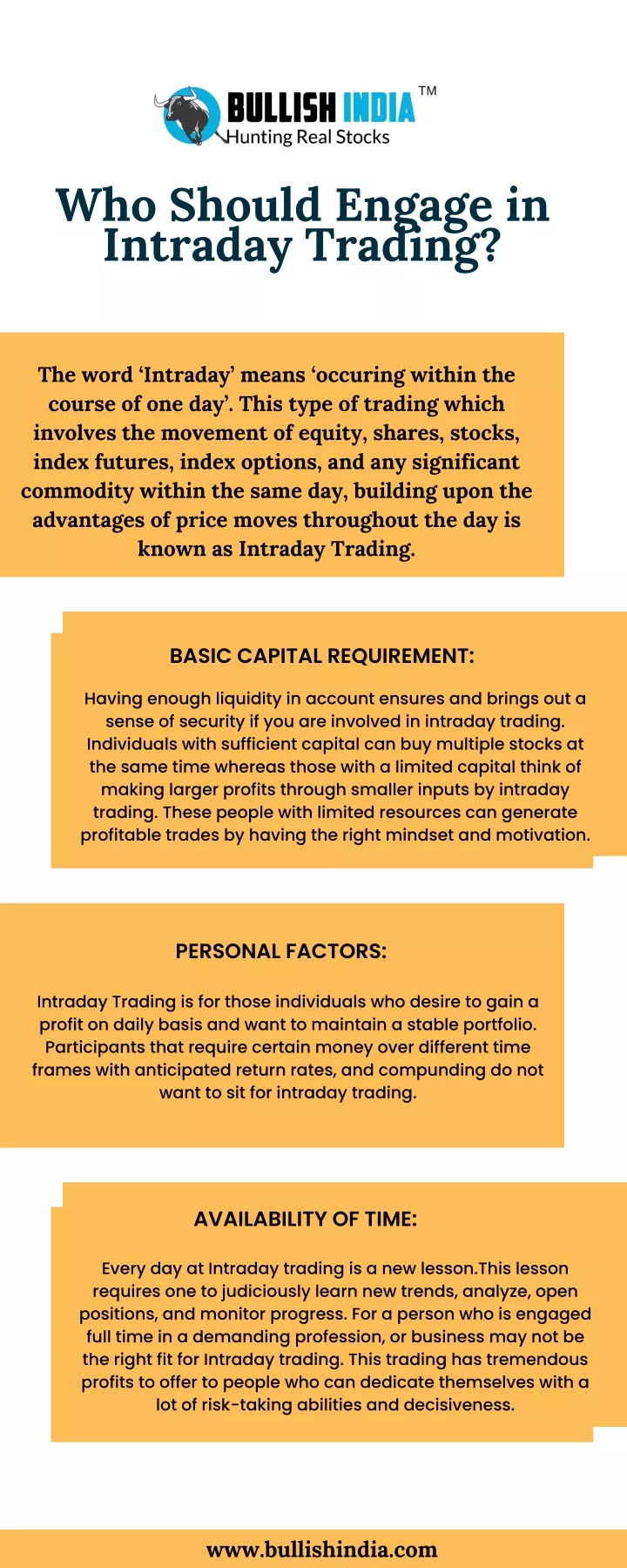 who should engage in intraday trading