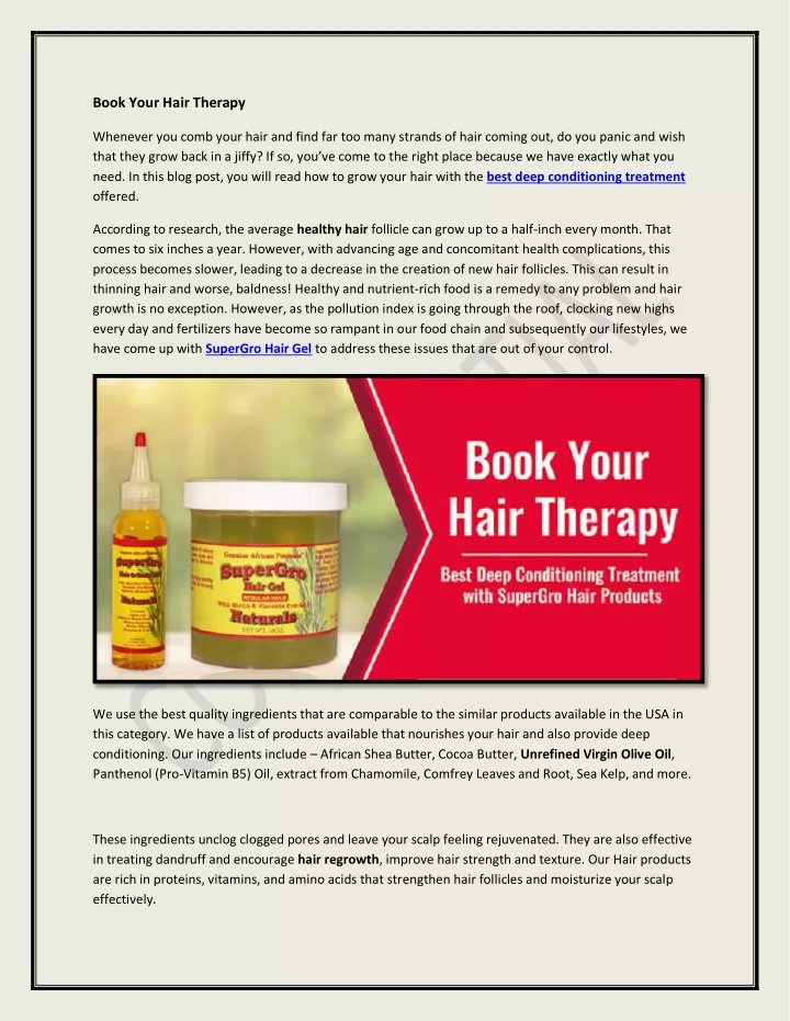 book your hair therapy
