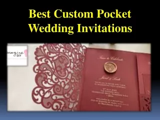 Best Custom Pocket Wedding Invitations