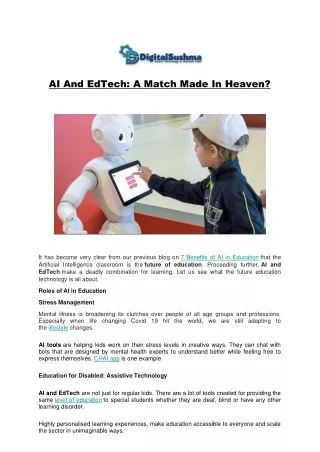 ai and edtech a match made in heaven