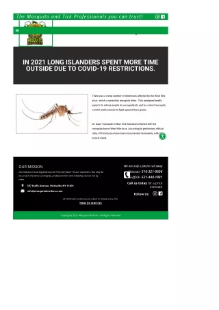the mosquito and tick professionals you can trust