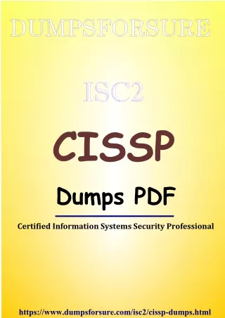 Authentic Guide – ISC2 CISSP Dumps – DumpsForSure