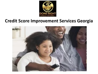 Credit Score Improvement Services Georgia