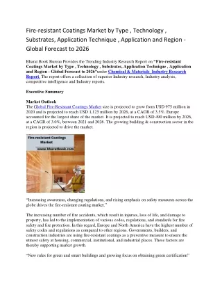 fire resistant coatings market by type technology