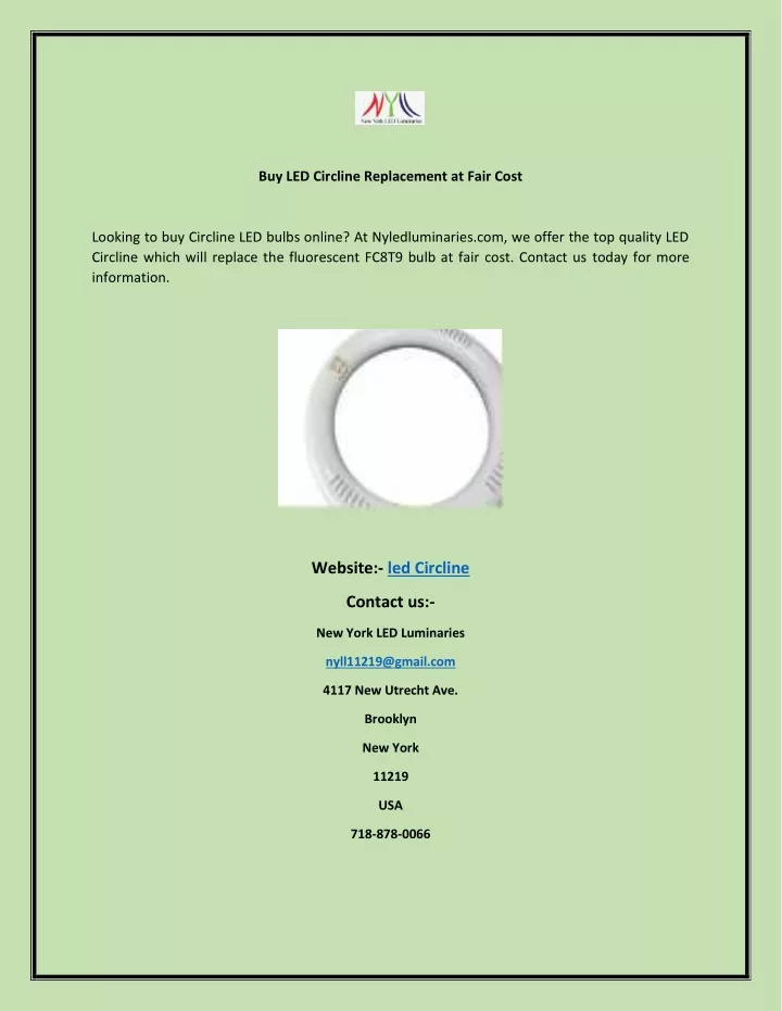 buy led circline replacement at fair cost