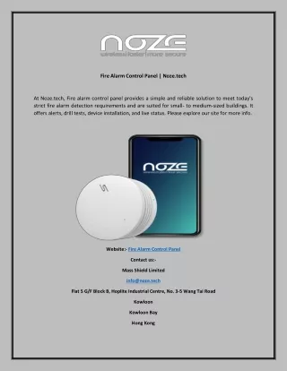 Fire Alarm Control Panel  Noze.tech