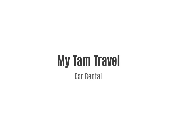 my tam travel car rental