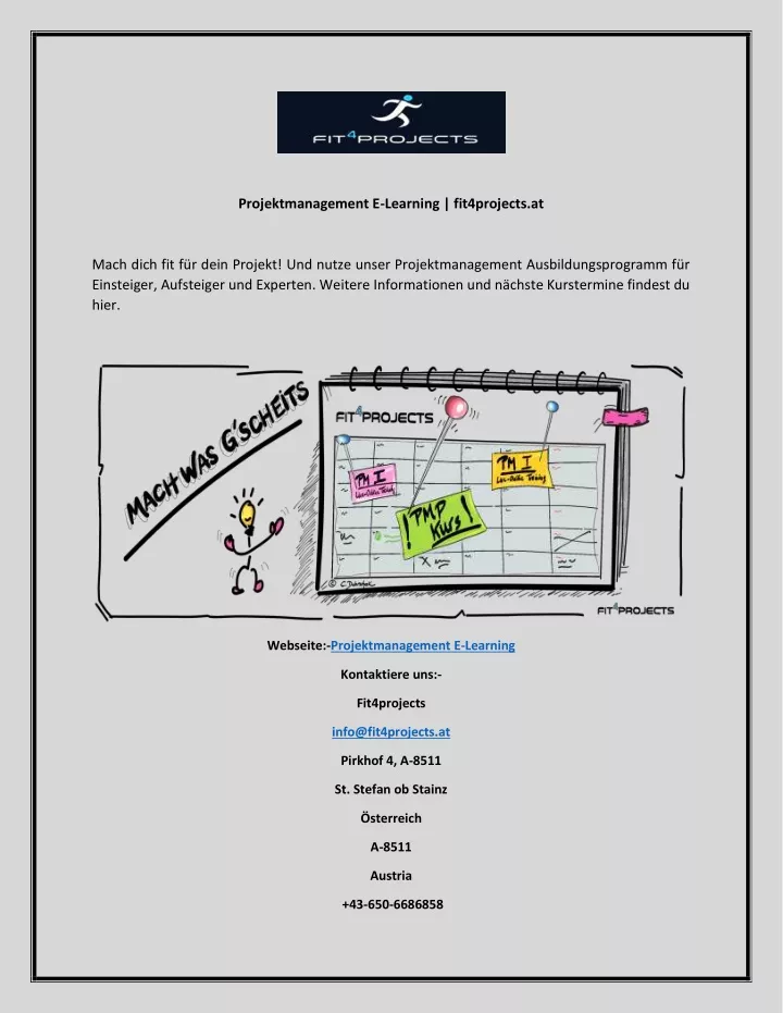 projektmanagement e learning fit4projects at
