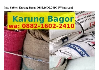 Jasa Sablon Karung Beras O882·IᏮO2·24IO{WhatsApp}