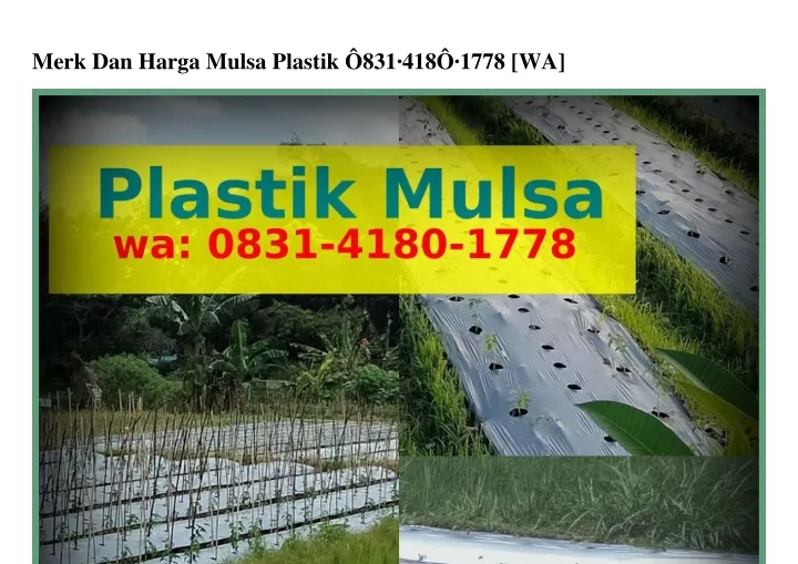 merk dan harga mulsa plastik 831 418 1778 wa