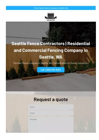 Seattle fence contractors
