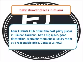 baby shower places in miami