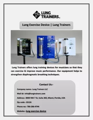 lung exercise device lung trainers