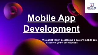 Mobile App Development - iSQUARE Business Solution