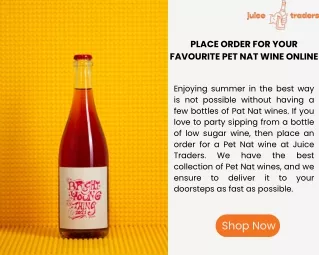 Place Order for your Favourite Pet Nat Wine Online