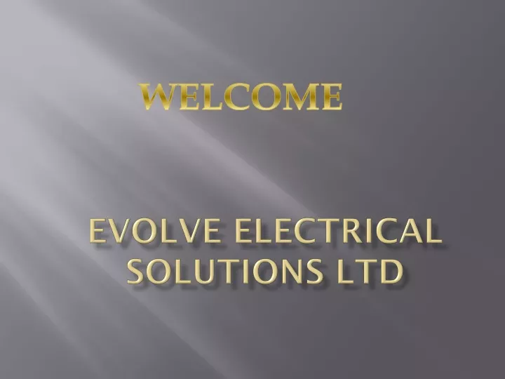 evolve electrical solutions ltd