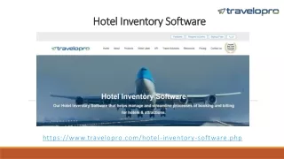 hotel inventory software