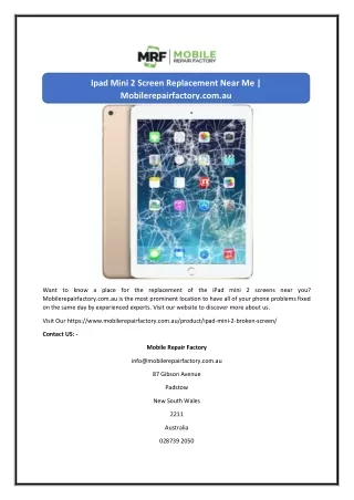 ipad mini 2 screen replacement near