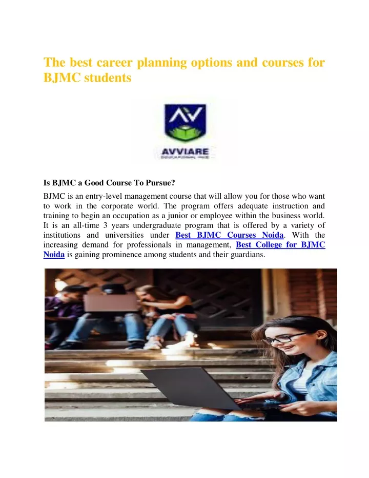 the best career planning options and courses